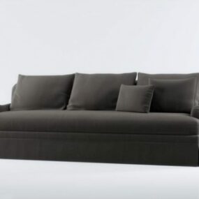 Black Three Seaters Sofa 3d model