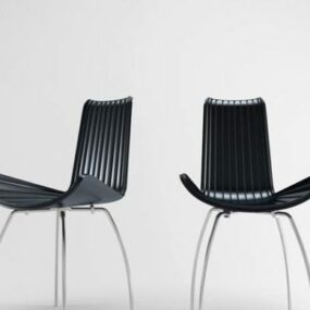 كرسي فردي أسود حديث نموذج ثلاثي الأبعاد