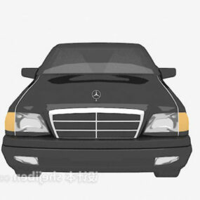 Black Mercedes Car Vehicle 3d model