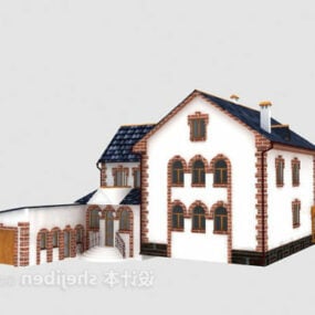Starožitný 3D model evropské vily