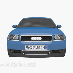 Blue Car Sedan Design 3d model