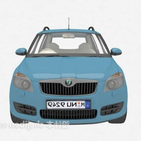 Lowpoly Blue Car 3d model