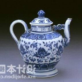 مزهرية بورسلين كلاسيكية اثاث صيني نموذج ثلاثي الابعاد