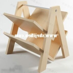 Book Shelf Display Furniture 3d model