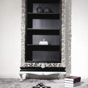 Classic Carving Bookcase 3d model