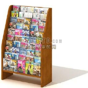 Furnitur Rak Buku Toko Buku model 3d