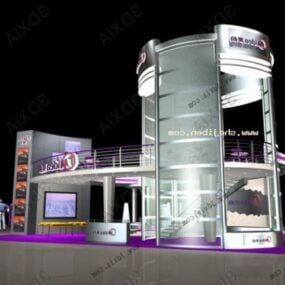 Booth Exhibition Space Interior 3d model