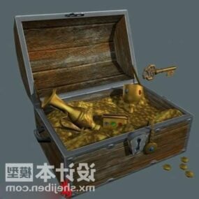 Open Box Of Treasure 3d model