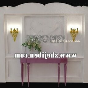 Wall Console Table Hotel Furniture 3d model