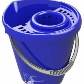 Modrý bucket 3D model