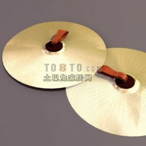 เครื่องดนตรี Disc Cymbal แบบ 3d