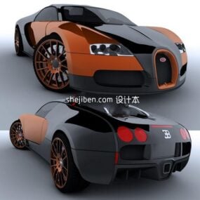 Múnla Bugatti Veyron Sport Car 3d