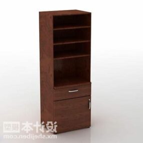 Wooden File Cabinet 3d model