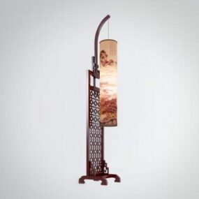 Chinese Hanging Floor Lamp 3d model