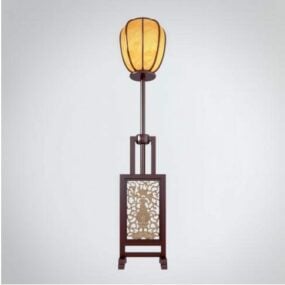 Chinese Floor Lamp Antique Shade 3d model
