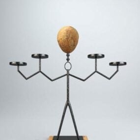 ローソク足スイング彫刻3Dモデル