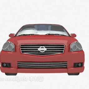 Nissan auto rood geschilderd 3D-model