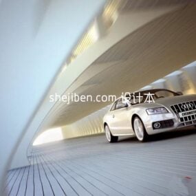 Audi Car Scene τρισδιάστατο μοντέλο