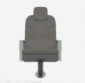 Car Leather Seat With Armrest 3d model