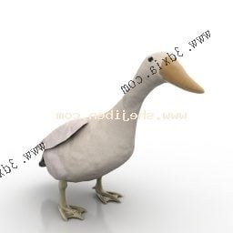 Cartoon Duck 3d model