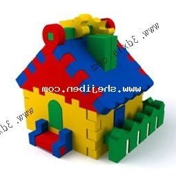 Cartoon House Kindergarten Toy 3d-modell