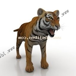 Model 3d Harimau Asia Liar
