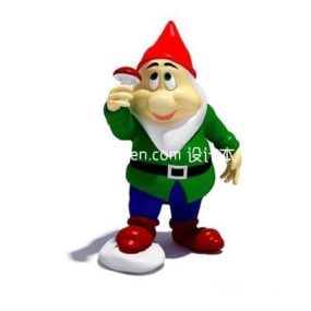 Cartoon Kerstman karakter 3D-model