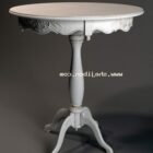Round Carved Table
