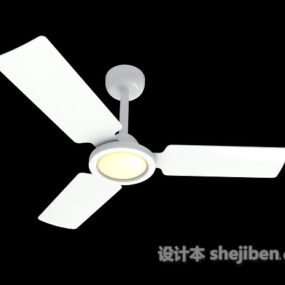 3д модель потолочного светильника-вентилятора