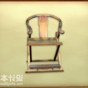 3д модель стула в азиатском стиле