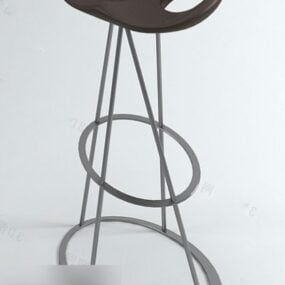 Chair Stool Iron Leg 3d model