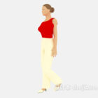 Mujer caminando personaje