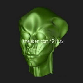 3D модель персонажа-инопланетянина игрового персонажа