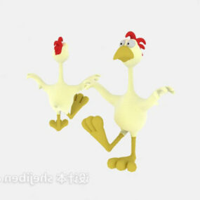 3D model hračky pro děti s kuřetem