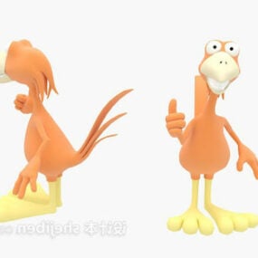 Modelo 3d de frango de brinquedo animal infantil