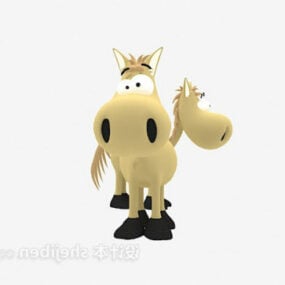 बच्चों का कार्टून घोड़ा खिलौना 3डी मॉडल