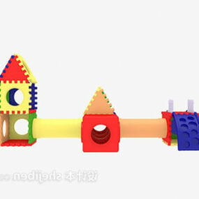 Plastic Lego Children Toy 3d model