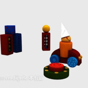 Brinquedo quebra-cabeça infantil modelo 3d