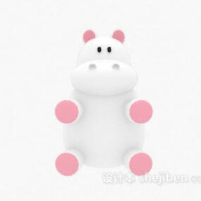 Model 3d Mainan Sumbat Kanak-kanak Hippopotamus