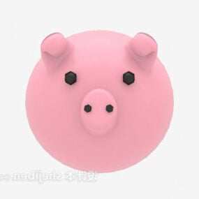 Modello 3d del giocattolo farcito Piggy per bambini