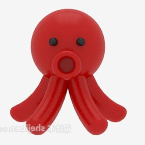 Children Stuffed Toy Squid 3d model