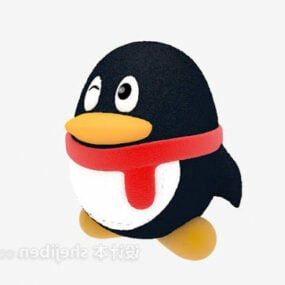 Jouet en peluche pingouin pour enfants modèle 3D