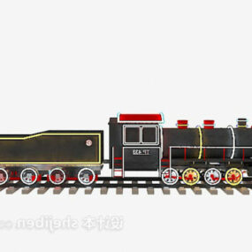 Kinderen speelgoed antieke trein 3D-model