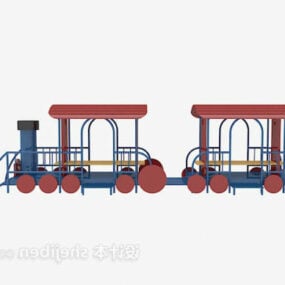 Modello 3d del giocattolo del treno per bambini
