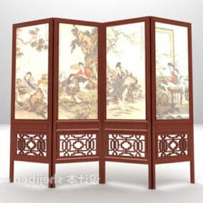 Chinese Traditional Screen Divider 3d model