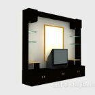 Chinese TV decoration cabinet 3d model .