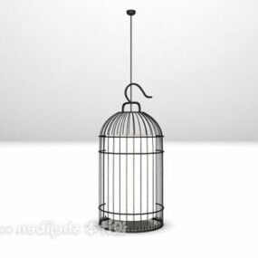 Chinese Iron Birdcage Chandelier 3d model