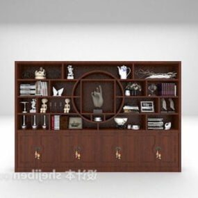 Chinese Bookcase 3d model