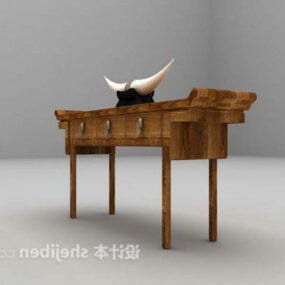 3d модель китайського старовинного консольного столу
