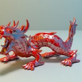 Keramický 3D model čínského draka
